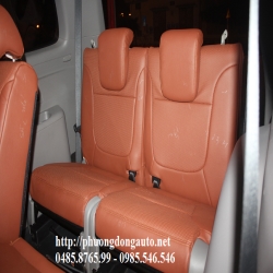 Bọc ghế da thật CN Singapore Mitsubishi PAJERO SPORT | Màu da bò cực bền